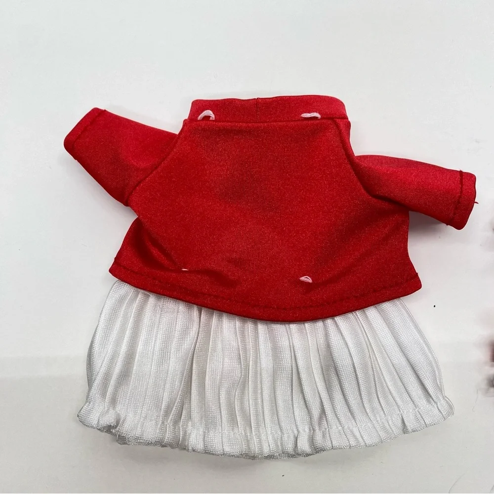 Pink Ballerina Dress & Red Cheer Outfit Set for Dolls or Small Build a Bear